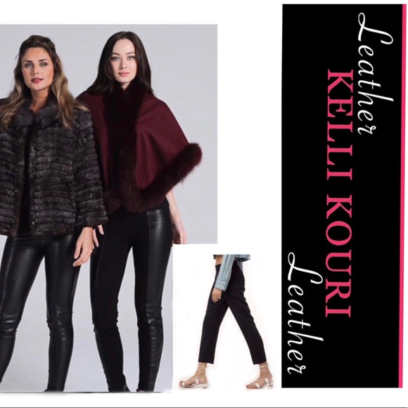 💯% BLACK LEATHER PANTS LINED PAST THE KNEES - Picture 1 of 10